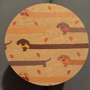 Sand + Paws Apple Cider Candle with dachshund lid